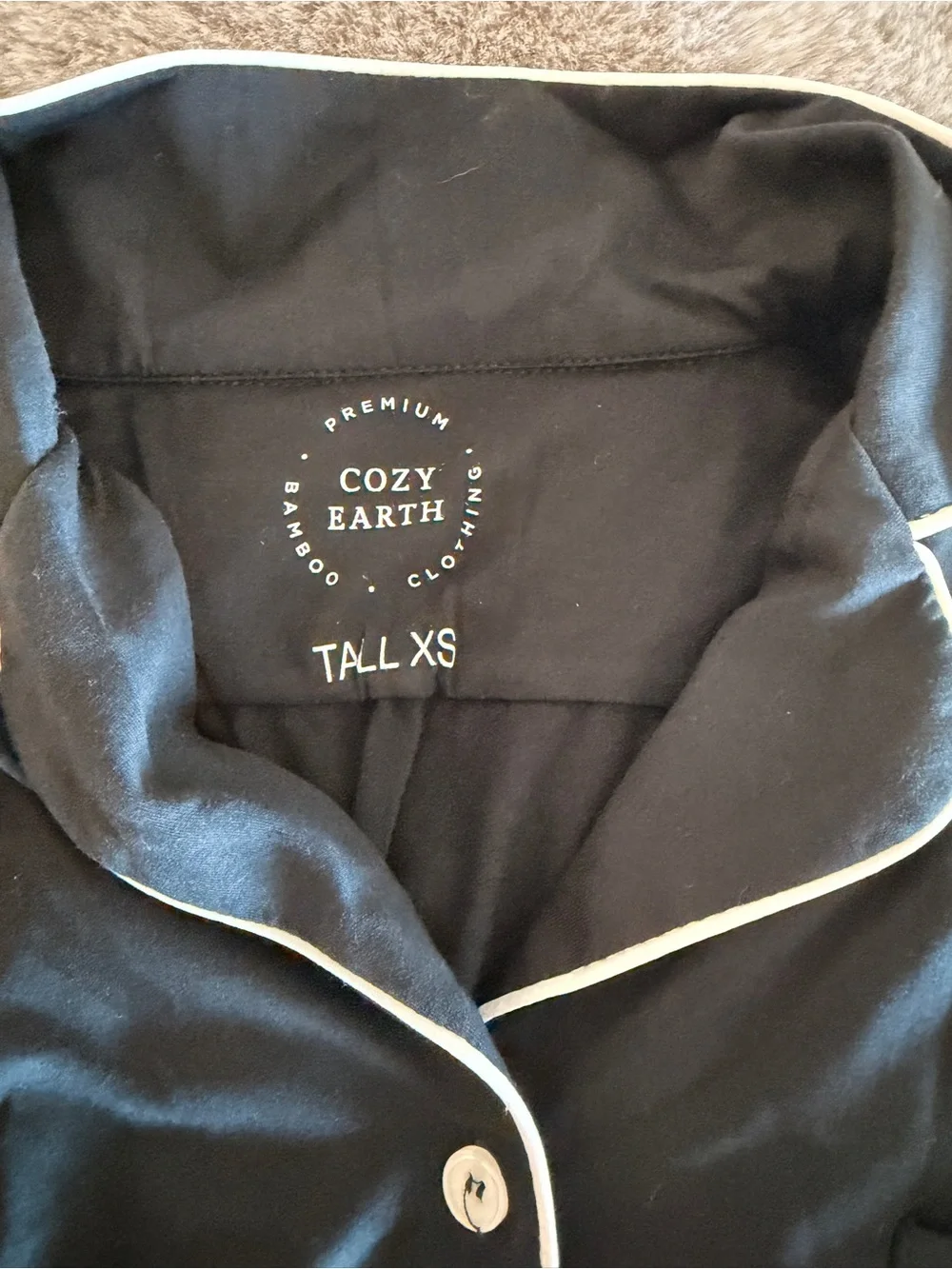 NWOT Cozy Earth Black long sleeve Pajama Set - Women's Sleepwear TALL XS